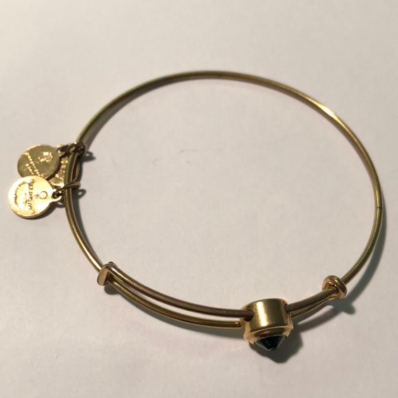 Alex and Ani Jewelry - Alex and Ani Emerald Stone Gold Bangle Alex and Ani Jewelry - Alex and Ani Emerald Stone Gold Bangle